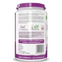 HealthyHey Nutrition Natural Vitamin B Complex, Unflavoured 90 capsules image 3