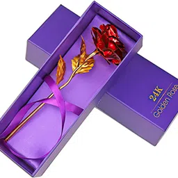 thrillz Valentine Gift For Girlfriend Silver Heart Ring For Women Red Rose Heartbox Gift Stainless Steel Cubic Zirconia Silver Plated Ring image 4