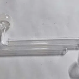 all of all enterprises MFT 6 INCH CLEAR OIL PIPE PACK OF 3(9717098338) Borosilicate Glass Outside Fitting Hookah Mouth Tip image 2