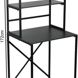 palomino Washing Machine Standing Rack 3 Shelf Multipurpose Bathroom Storage Organizer Aluminium Wall Shelf image 4