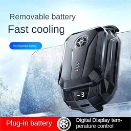 Ancestors SL14 Mobile Phone Heat Cooling Gadget with External Removable Battery Gaming 6 Fan Ergonomic Cooling Pad image 2