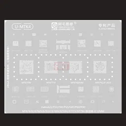 akt AMAOE U-MTK4 STENCIL M6350V,MT6356W,MT6357V,BGA254,MT6351DV,MT6176V Quilting Stencil image 4