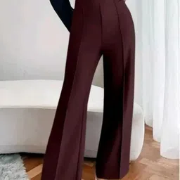 sara lifestyle Pack of 2 Women Regular Fit Multicolor Lycra Blend Trousers image 4