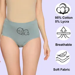 evamomies Pack of 3 Women Maternity Multicolor Panty image 5