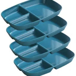 sugaalsu Wheat Straw Rectangular 3 Compartments Plates, Weight Loss, Dishwasher Safe_Ne Sectioned Plate-picture-35