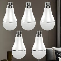 yaroh Emergency Bulb 9W LED 1200mAh battery 4 hrs emergency light Pack of 5 bulbHP492 4 hrs Bulb Emergency Light image 1