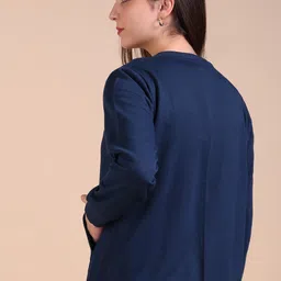 adyavastram Women Full Sleeve Solid Sweatshirt image 2