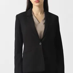 van heusen Women Solid Single Breasted Formal Blazer-picture-29