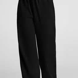 q-rious Women Solid Black Track Pants-picture-21
