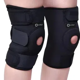 fitput Knee Support Patella for men and women|knee cap|Knee brace|Knee belt|1 Pair Knee Support image 1