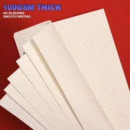 innaxa A5 Dotted Refill Paper,(80 Sheets 2 Packs) A5 Dot Grid Paper Dotted A5 100 gsm Journal Paper image 5