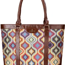 the clownfish 15.6 L Laptop Backpack Miranda Series 14 inch Laptop Bag For Women Printed Fabric Hand Messenger bag-picture-10