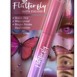 glam21 Flutterfly Matte Eyeliner Single Stroke Smudge-proof QuickDry Waterproof Formula 3 ml image 5