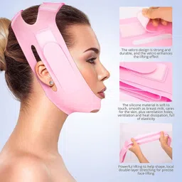 shoshin Silicone V Face Mask for Face Lift | Facial Slimming Bandage for Chin & Cheek Face Shaping Mask image 3
