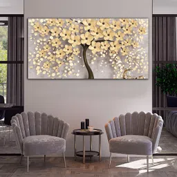 aadee craft Tree of Joy Wall Art Canvas Print– 24x48 In Canvas 24 inch x 48 inch Painting image 2