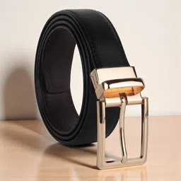 killer Men Formal, Casual, Evening, Party Black Artificial Leather Reversible Belt-picture-32