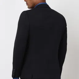 peter england Men Solid Single Breasted Formal Blazer image 2