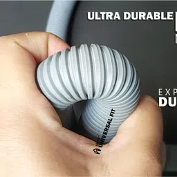 lsrp's universal fit 3 Meter Washing Machine Outlet Hose For Front Load Washing Machine Drain Pipe/ Extension Hose Pipe / Waste Water Outlet Pipe / Drain Hose Pipe/ Front Load Washing Machine Pipe / Outlet Hose / Outlet Pipe Corrugated Plastic Outlet/Drain/Extension Hose 3 Meter Hose Pipe image 4