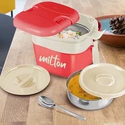 milton Cubic steel insulated lunchbox, small (800ml) 1 Containers Lunch Box-picture-28