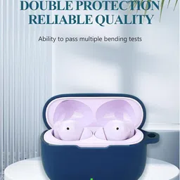 WELFO Silicone Press and Release Earbuds Case For Realme Buds T300 image 2