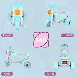 lol-fun Bullet Tricycle for Kids Ride on for 12 Months to 60 Months Children Cycle BULLET BLUE Tricycle image 5