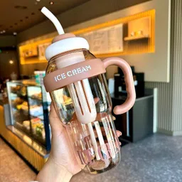 homkana Ice cream shaped acrylic bottle designed for diverse uses 1200 ml Water Bottle-picture-27