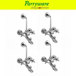 parryware Trio Wall Mixer 3 in 1 with Overhead Shower Provision set of 4 pic 149 Wall Mixer with Overhead Shower Provision Wall Mixer Faucet-picture-14
