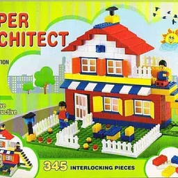 n2j2 shop Super Architect Building Construction Blocks for Kid Set for Children's to Create Their own Home by own Creativity Little Engineer image 2