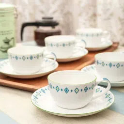 Premium Glass Cup Saucer (Set of 6) by ROXX-picture-26