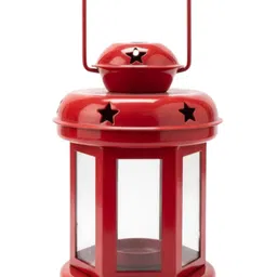 Decorative Metal Lantern Indoor/Outdoor Hanging Lantern | Candle Tealight Holder Iron 1 - Cup Tealight Holder-image-57