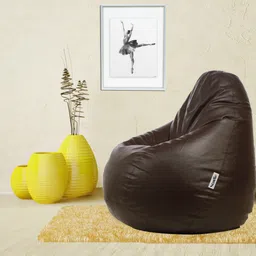 flipkart perfect homes studio XXL Tear Drop Bean Bag Cover (Without Beans) image 4