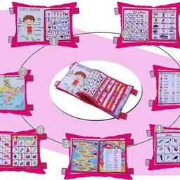 sharvil Microfibre, Cotton Baby Pillow Pack of 1 Alphanumeric, Animals, Birds, Floral, Birds, Abstract, Nature, Smiley, Solid, Toons & Characters Learning Pillow image 4