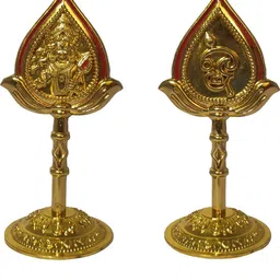 nathi Om_MurugaVel_gold_Color_silverplated_Idol(10*3CM) Decorative Showpiece-10 cm image 4