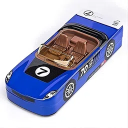 retrix Metal Car Shaped Pencil Box Box case with Wheels & Movable car Seats Art Metal Pencil Boxes-picture-37