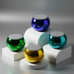Saibaba Insulators Mini Bluetooth Speaker, Mini Boost, M4 Wireless Coin Speaker with Google & Siri Assistant Smart Speaker-image-60