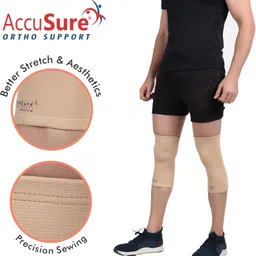 accusure Knee Cap Pair(Relieves Pain, Support, Uniform Compression) Knee Support image 3