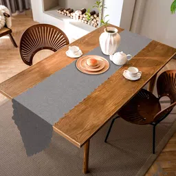 a.p handloom Grey 20 cm Table Runner-picture-33