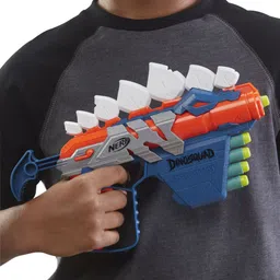 nerf DinoSquad Stego-smash Dart Blaster, 5 Elite Darts, Dinosaur Toys Guns & Darts image 4