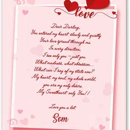 midas craft Love Letter for Som Romantic Quotes 23 Greeting Card-picture-29