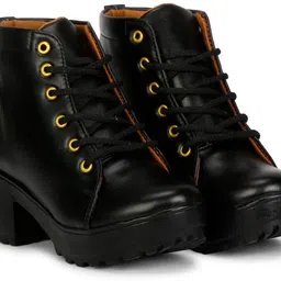 New Stylish Girls/Women/Ladies High Heel Fashionble Comfortable Women Casual Boots For Women/Girls Out Door Ankle Length Boot Shoe For Women/Girls and Boot for Women/Girl's Boots Boots For Women-image-83