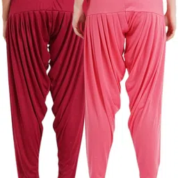 queenscode Viscose Rayon Solid Patiala image 2