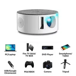 VOLTAC Mini Projector WIFI Android IOS Full HD 1080P Miracast Youtube TVStick HDMI USB (5000 lm) Portable Projector image 5