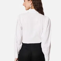 all ways you Women Regular Fit Solid Spread Collar Casual Shirt image 2