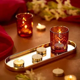 pleasing forest AN_(A_350)_Tealight_White_Pack Of -100 Candle image 3