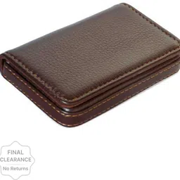 at fashion Men & Women Brown Artificial Leather Card Holder-picture-13