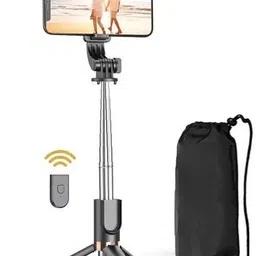 SOJUBA Bluetooth Selfie Stick Tripod Stand with Shutter Remote, Flash Light +Carry Bag Tripod, Tripod Kit, Tripod Clamp, Monopod, Monopod Kit-image-32