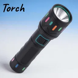 3baan A486 Rechargeable Torch | Ultra Bright LED Flashlight for Outdoor & Emergency Torch-picture-19