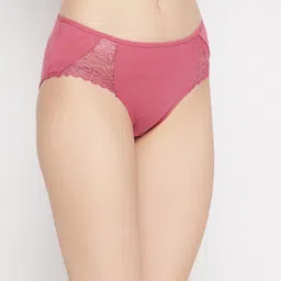 clovia Women Hipster Pink Panty image 3