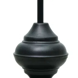 homesake Black Metal Table Lamp with Fabric Shade, B22 holder, Urn, White Star Table Lamp image 4