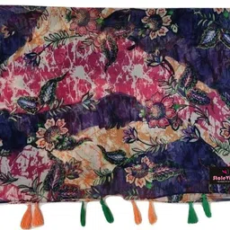 stolevilla Printed Chiffon Women Multicolor Scarf, Stole, Fancy Scarf image 4